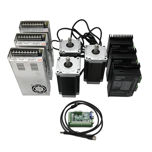 CNC Controller Kit 3 Axis with Nema 34 86mm Stepper Motor 12Nm 1700 oz ...