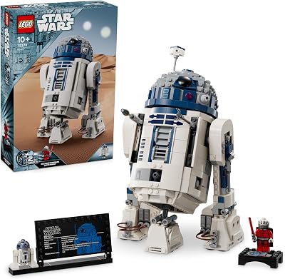 Star Wars 75379 R2-D2 - Giocattolo da Costruire - Figura di Droide da Esposizione con Testa Rotante, Periscopio e Strumenti - Incl. una Minifigure di Darth Malek - Regalo per Bambini da 10 Anni
