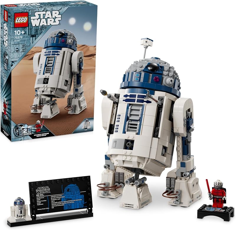 Star Wars 75379 R2-D2 - Giocattolo da Costruire - Figura di Droide da Esposizione con Testa Rotante, Periscopio e Strumenti - Incl. una Minifigure di Darth Malek - Regalo per Bambini da 10 Anni — foto 1 di 8