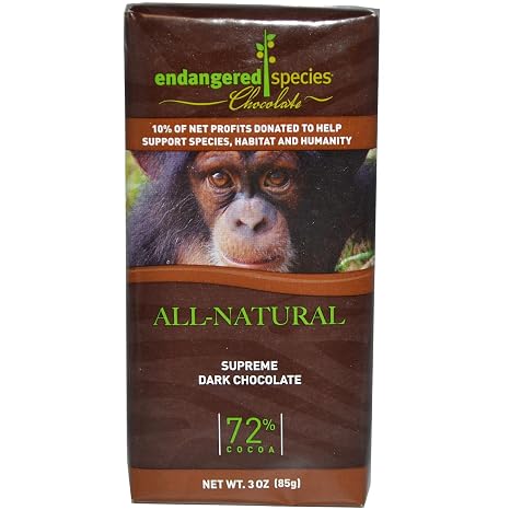Endangered species chocolate Natural Dark chocolate 72% cocoa (037014242379)
