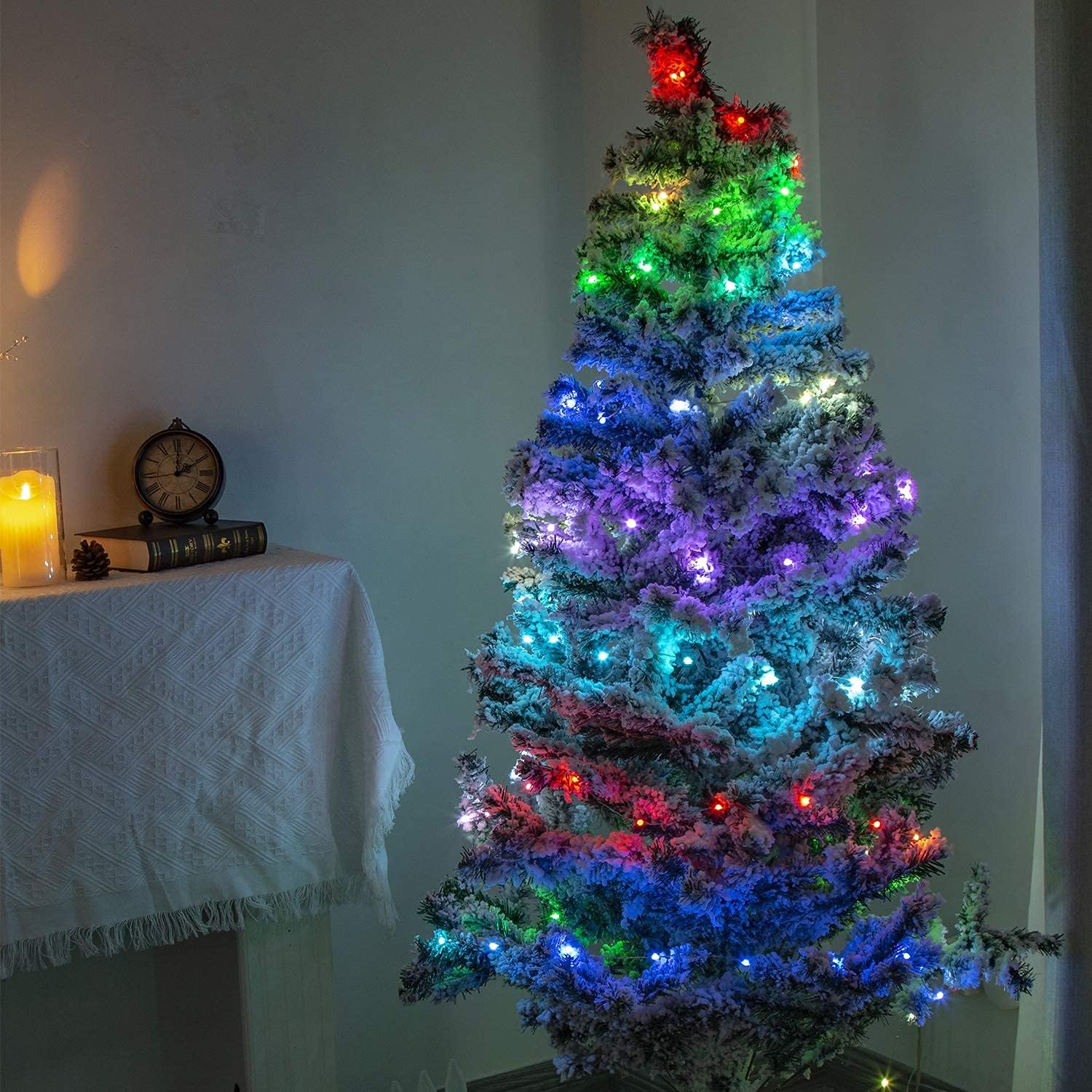 Vanthylit Fairy Lights USB Plug in String Lights with 100 RGB Led Christmas Lights Fairy String Lights for Party Wedding Festival Bedroom Dorm Table Decoration - - 