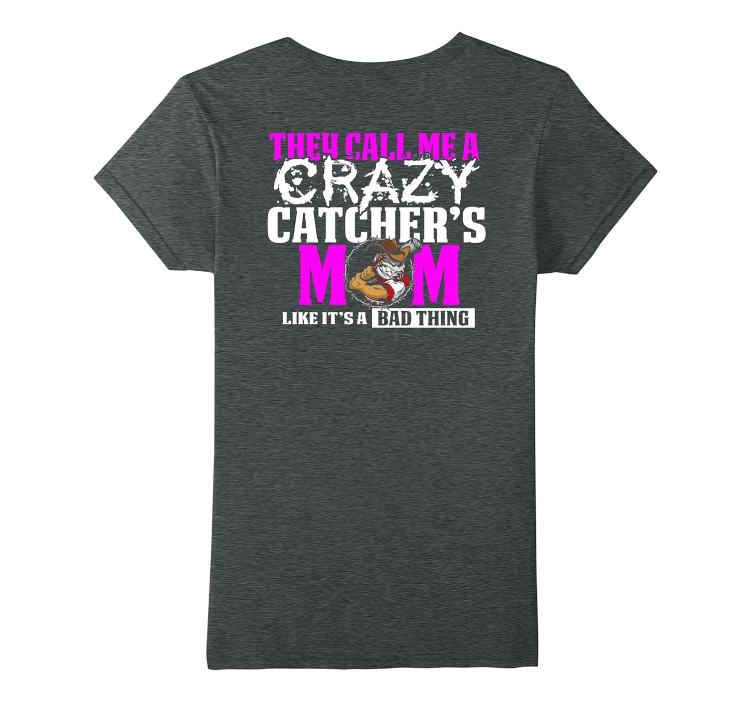 Funny Crazy Baseball Catcher’s Mom T Shirt4LVS 4loveshirt