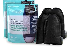 Ever Bamboo Shoe Deodorizer Bag Set w/Natural Bamboo Charcoal (Pair, 2 x 50 g) (2)