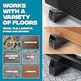 STRONGEST HOME Heavy Duty Door Stopper 3 in Adjustable Non-Slip Chrome view 6