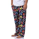 Power Rangers Mens' Tossed Print Red Pink Black Yellow Helmet Character Pajama Pants