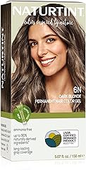 Naturtint 6N Dark Blonde Permanent Hair Color (Pack of 1), Ammonia Free, Vegan, Cruelty Free, up to 100% Gray Coverage, Long 