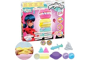Miraculous Ladybug - Sprinkles n' Slimy Macarons - Slime Kit for Girls and Boys, Role Play Toys for Kids with Macaron Maker, Cream Dispenser, Slime & Light Clay, Sprinkles and Sweet Topping (Wyncor)