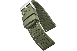 STUNNING SELECTION ALPINE Sporty Premium Soft Silicone Adjustable Watch Band - Replacement Rubber Watch Bands for Women & Men - Waterproof Quick Release Watch Straps - Compatible with Regular & Smart Watch Bands