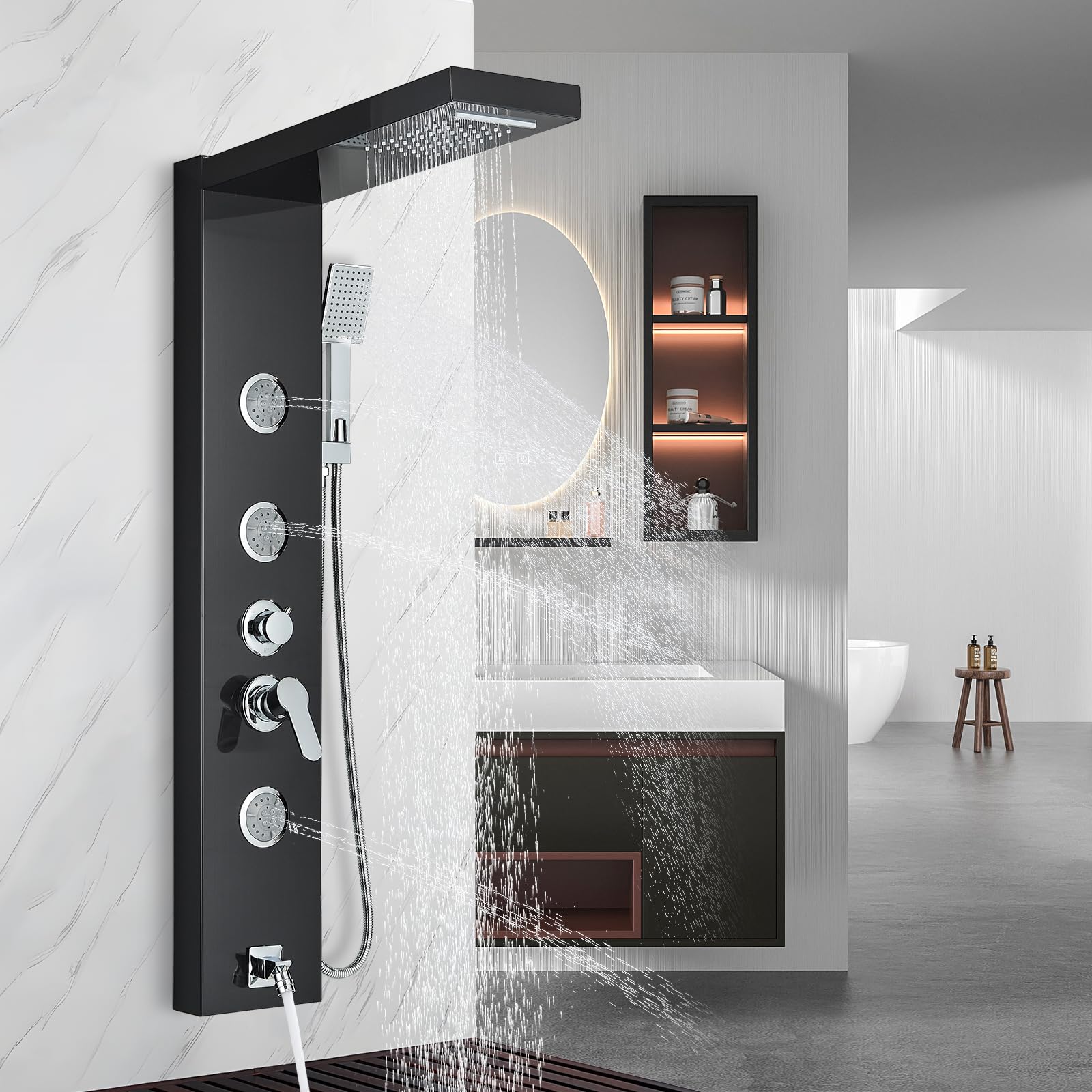 AlenArt Shower Panel Tower System, Multi Function