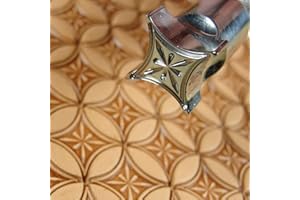 PRO LEATHER CARVERS Stainless Steel Barry King - #3 Starburst Box Geometric Stamp (Leather Tool)