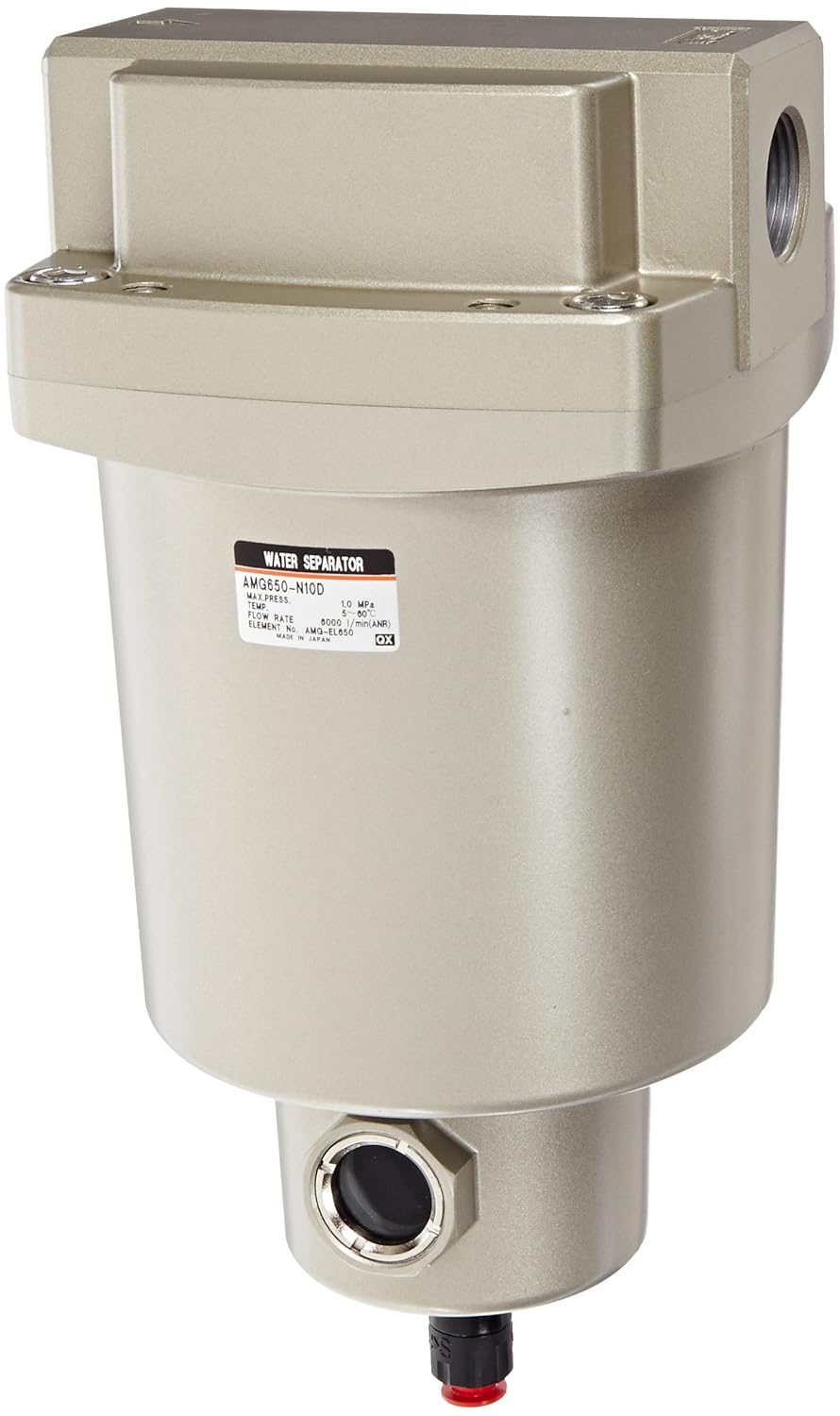 SMC AMG650N10D Water Separator 1 NPT 6,000 L/min Auto Drain N.O