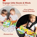 Hahaland Montessori Busy Book 15-in-1 Sensory Board for Toddlers 1+ Year view 5