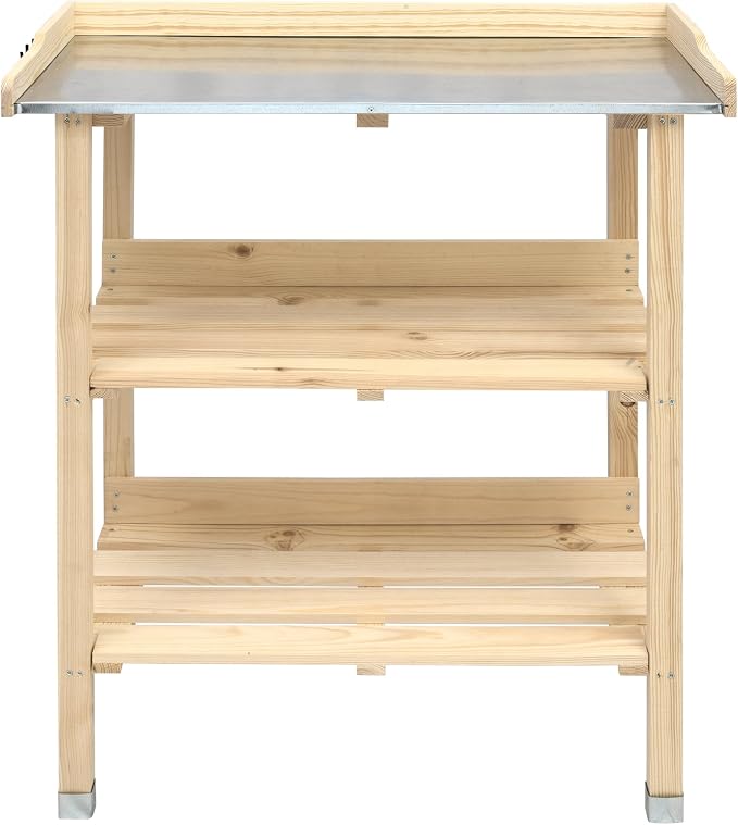 Moorland Mesa jardinería de Cultivo Madera Placa de cinc Floralux ...