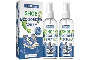 BALLDANLU Shoe Deodorizer Spray, Natural Odor Eliminator for Smelly Feet, Shoes and Gym Bags, Foot Deodorant Fights Odor, Lemon Fragrance