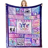 PIUFAM Cheerleader Gifts Blanket, Cheerleading Gifts, Cheer Coach Gift, Cheer Gifts for Cheerleaders, Cheer Blankets, Cheerleading Gift Ideas on Birthday Gifts for Christmas Thanksgiving 50x60in