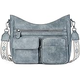 VIMUTI Crossbody Bags for Women Trendy Vegan Leather Crossbody Purse Shoulder Handbags Multiple Pockets Hobo Bag Ladies