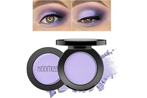 HOOMUSS Single Purple Eyeshadow Matte Handmade Pressed Eyeshadow Powder Palette Long Lasting With No Creasing High Pigmented Intense Color Purple Eye Shadow (Lavender)