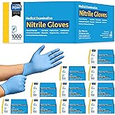 Inspire Nitrile Exam Gloves | The Original Quality Stretch Nitrile Light Blue | 4.5 Gloves Disposable Latex Free Medical EMT