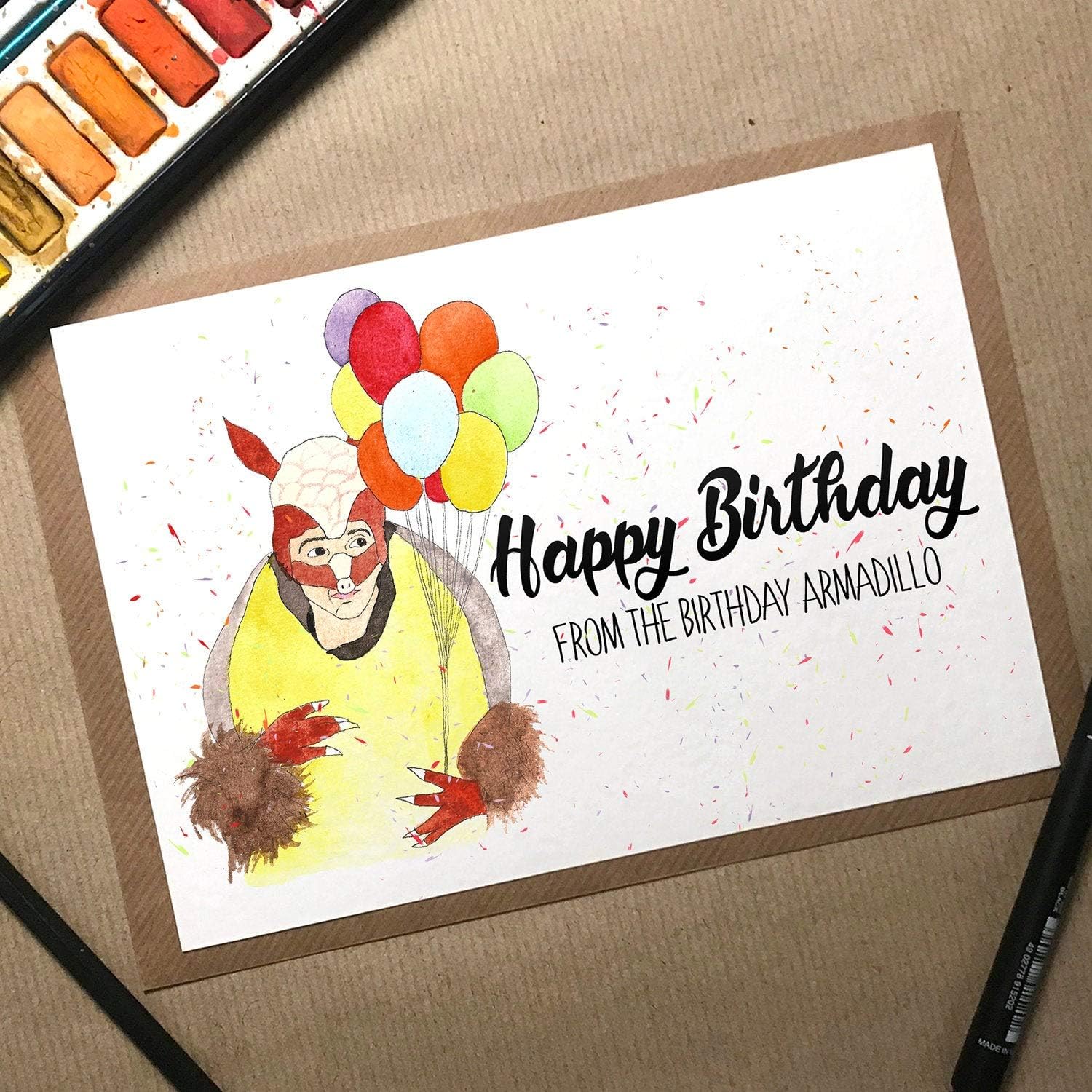 Birthday Armadillo Card, Friends Birthday Card, TV Show Birthday Card, Funny Birthday Girlfriend
