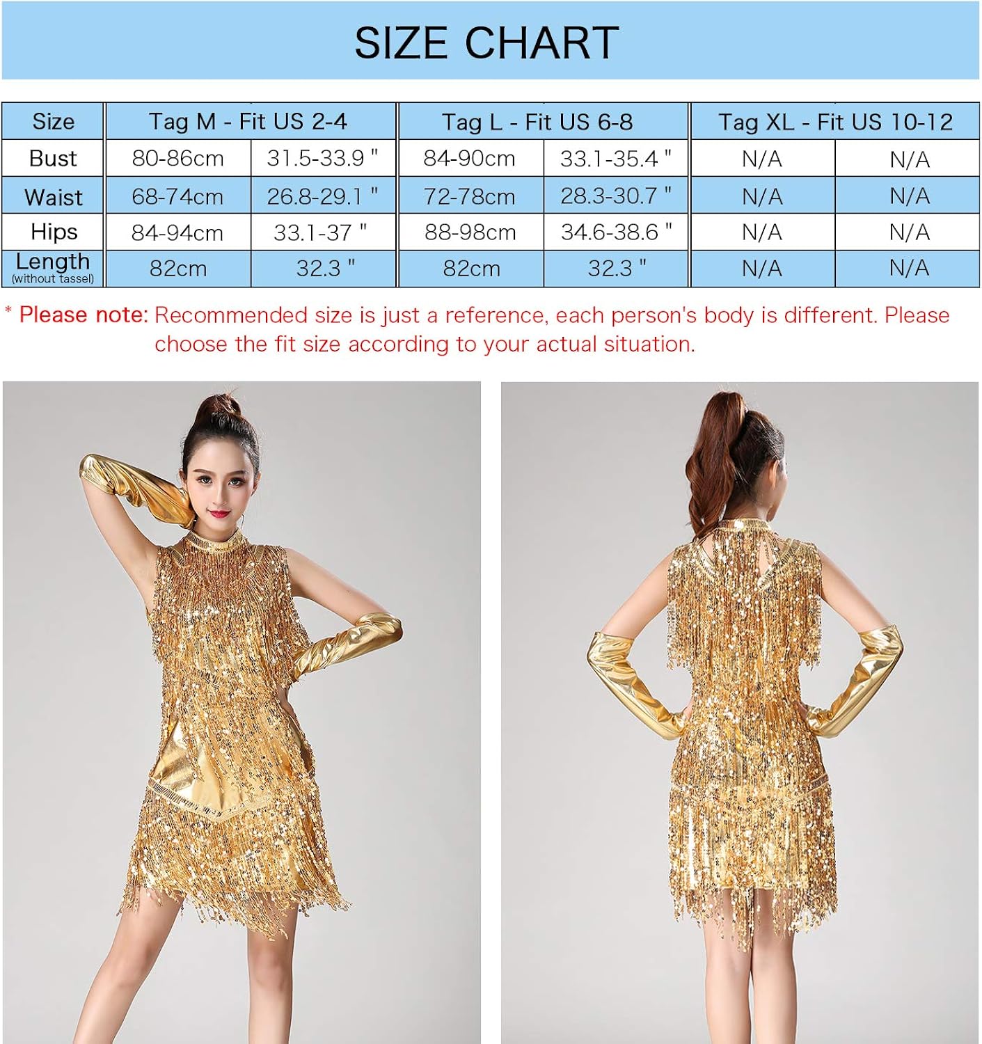 ZX 1920s Inspired Sequin Fringe Sleeveless V Neck Flapper Party Dance Dress 4 Pieces Outfits (7 Colors): Clothing