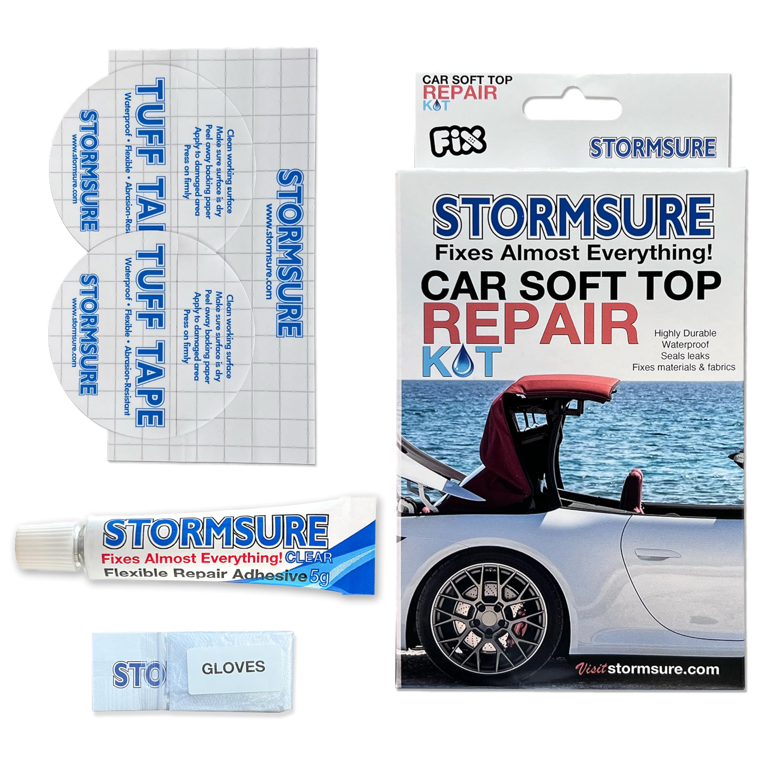 Stormsure Car Soft Top Roof & Convertible Repair Kit