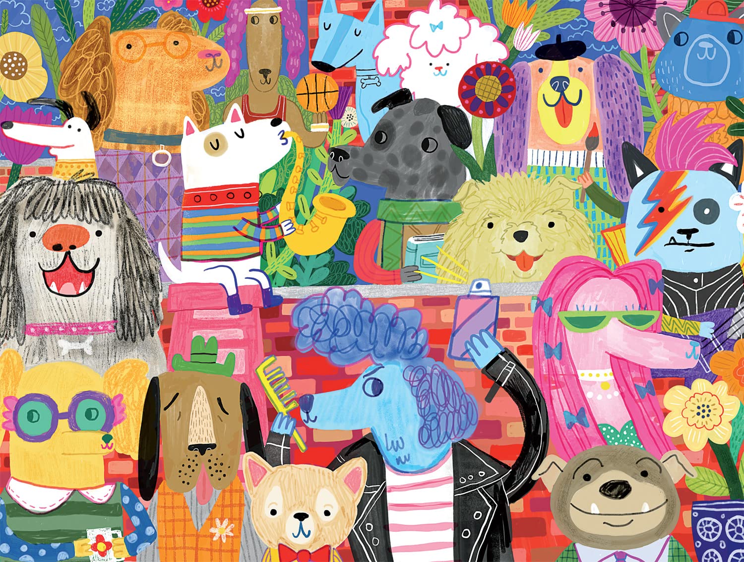 Buffalo Games - Dog Crowd - 750 Piece Jigsaw Puzzle