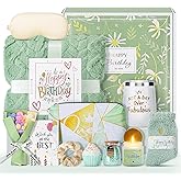 Joyliss Birthday Gifts for Women, 13PCS Unique Happy Birthday Gifts Basket for Mom Her Best Friend Sister Wife Girlfriend Coworker Bestie, Luxury Self Care Box Relaxing Spa Gifts Set (Vanilla Coconut)