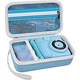 Grapsa Case Compatible with ESOXOFFORE for Dylanto for Anchioo for WEEFUN for GKTZ for Amzelas for Mafiti Instant Print Camera for Kids, Film Camera Storage Holder Organizer Bag (Box Only)- Blue