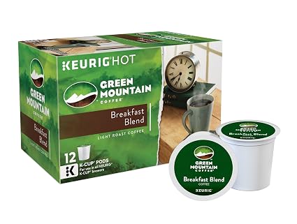 Green mountain coffee breakfast Blend Light roast coffee k-cup 12ct (099555085204)
