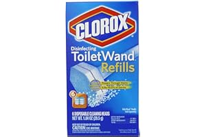 Clorox Disinfecting Toilet Wand Head Refill in White
