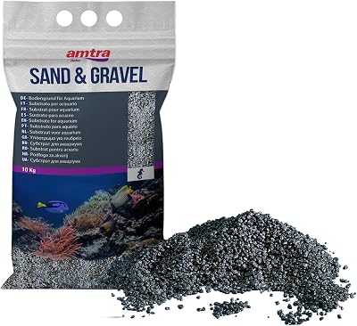 Amtra Croci Black Ceramized Quartz Fine Sand 2-3mm 10 kg Aquarium