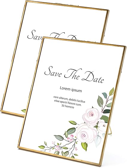 Rising Star Single Picture Frame 2x3cm Gold Metal Pressed Glass Brass Photo Frame Amazon De Kuche Haushalt