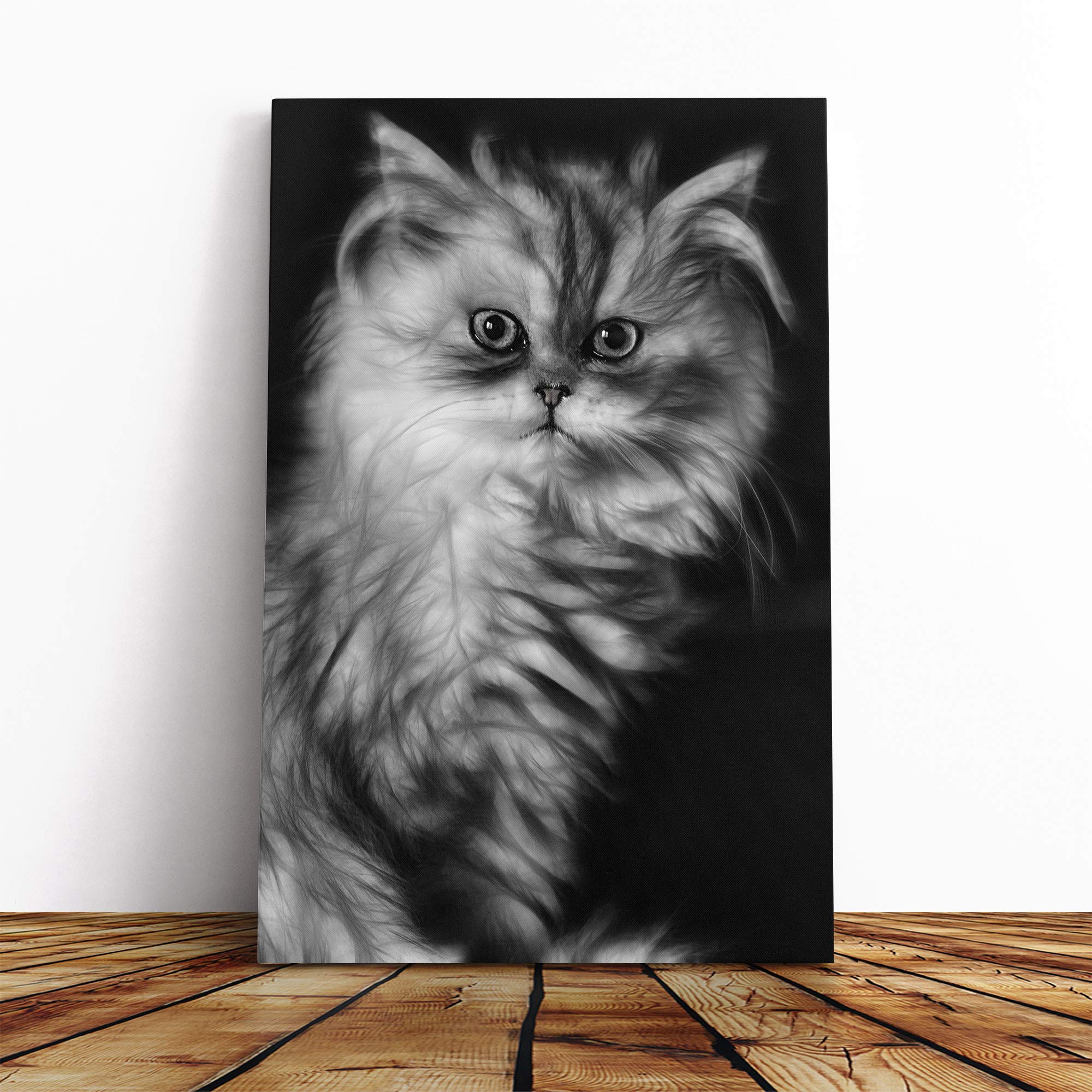 Persian Cat Vol.2 Canvas Print | Gallery Wrapped 30mm Frame Wall Art | 24x16 inches | Ready to Hang | Modern Animals Picture | Living Room Bedroom Lounge Office