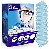 Care Touch Lens Cleaning Wipes with Microfiber Cloths - 400 Lens Cleaning Wipes and 10 Microfiber Cloths - Excellent for Glas