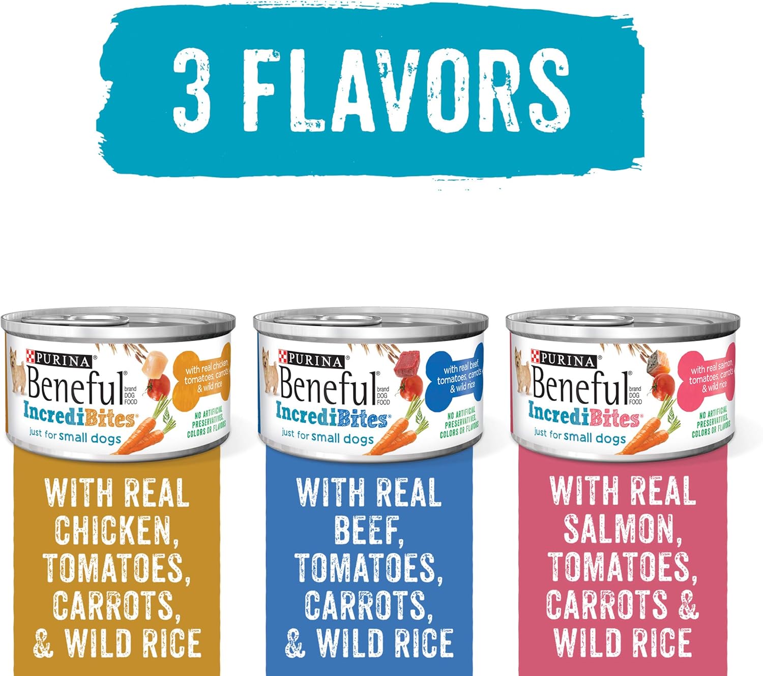 Purina Beneful Small Breed Wet Dog Food Variety Pack, IncrediBites - (27) 3 oz. Cans: Pet Supplies: 