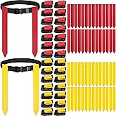 MIUONO Flag Football Belts, Flag Football Set for Adults Kids and Youth, Flag Football Flags for 28 Players Training and Competition Equipment