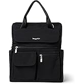 Baggallini womens Modern Everywhere Laptop Backpack, Black, One Size US