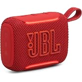 JBL Go 5 Portable Bluetooth Speaker, Waterproof and Dustproof - Red | Dustproof Drop-Proof With up to 10 Hr Battery, Stereo Pairing, App Control For Pool, Beach, Outdoor Listening