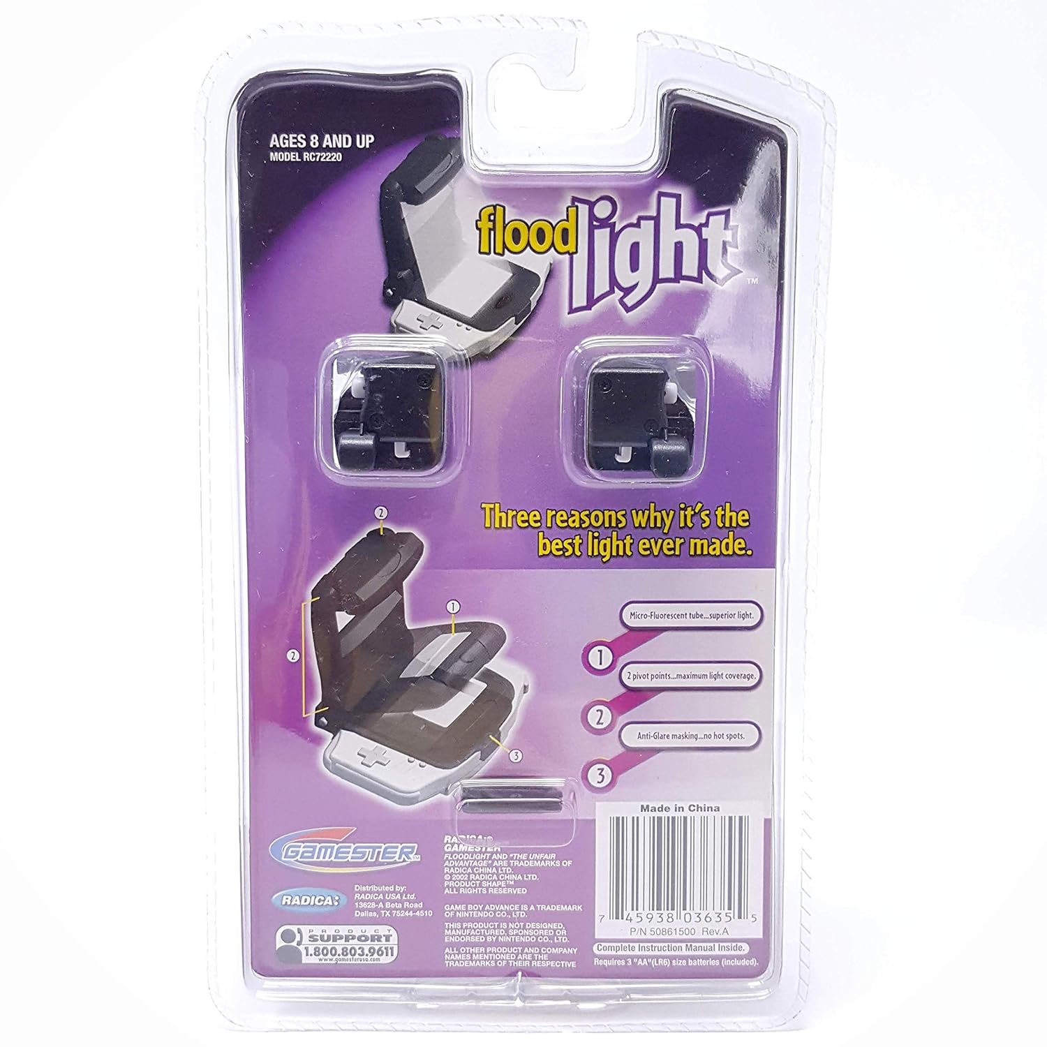 Radica Gamester Flood Light for Game Boy Advance: Video Games