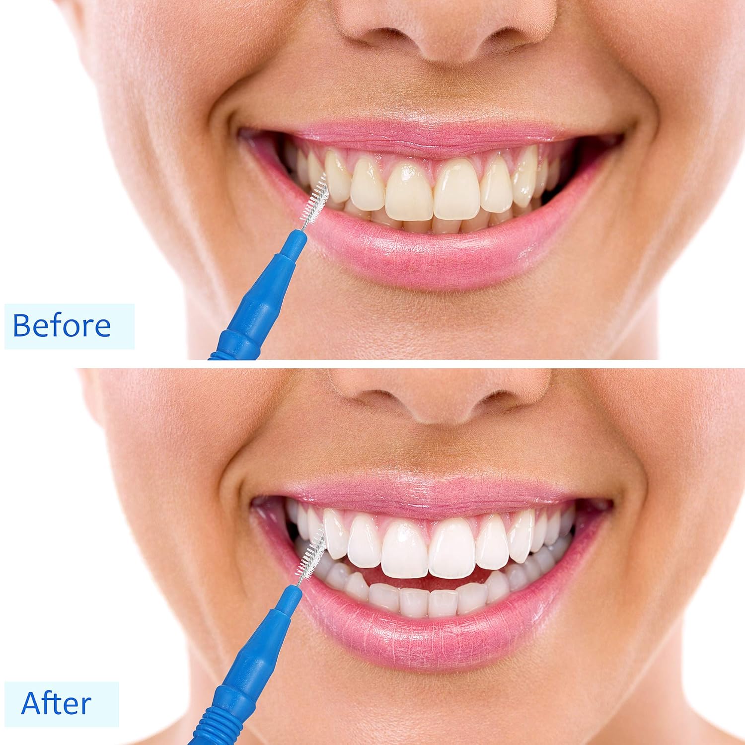 100 Pieces Interdental Brush Toothpick Dental Tooth Flossing Head Oral Dental Hygiene Interdental Brush Dental Flosser Toothpick Cleaners Tooth Cleaning Tool : Beauty