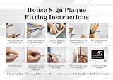 EDSG House Numbers Plaques 195mm x 130mm Composite Aluminium Black view 7