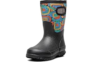 BOGS Grasp Kids Waterproof Rain Boots – Insulated for Winter, Snow & Mud with Easy Pull-On Handles for Toddlers, Boys & Girls, All-Weather Protection