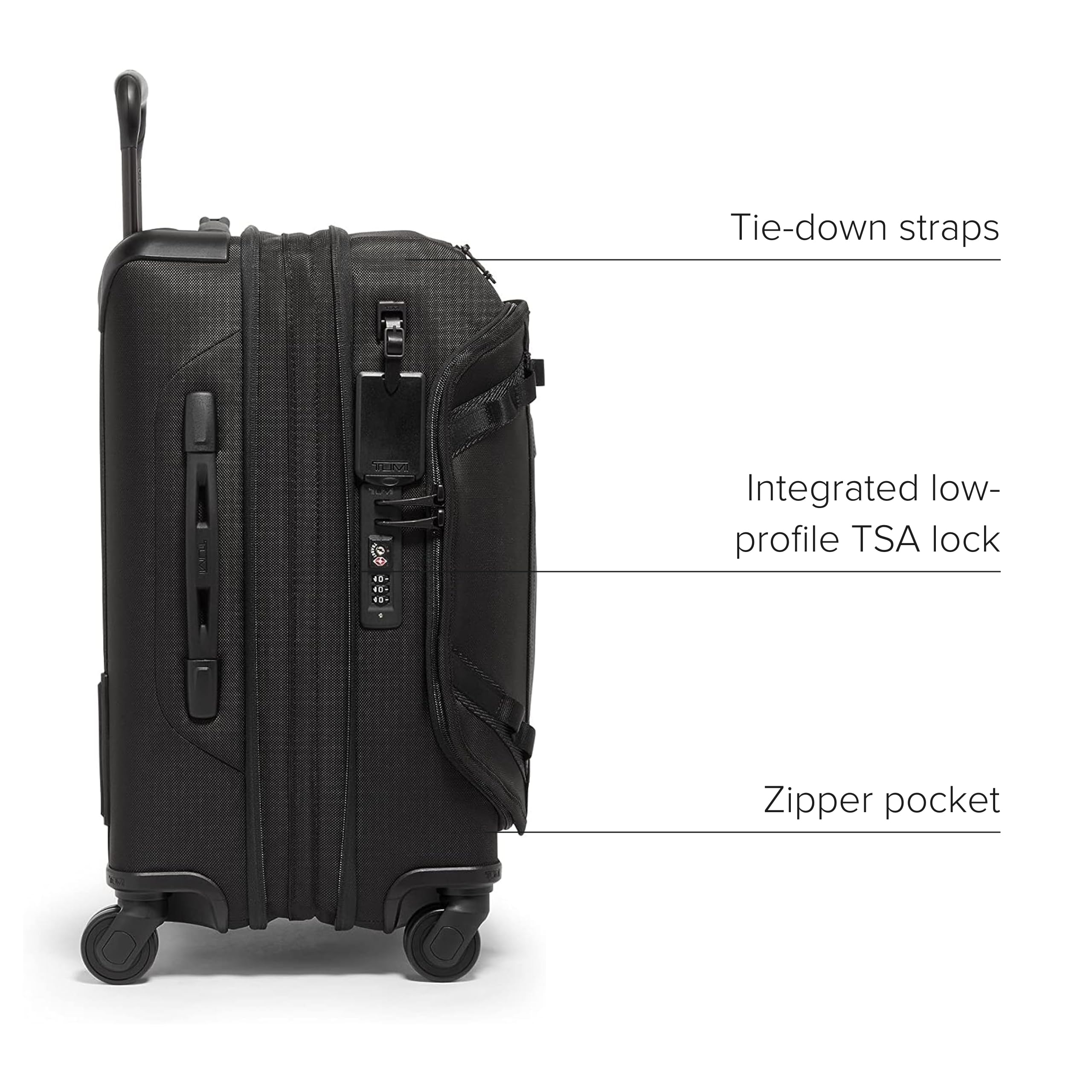 TUMI Alpha Bravo International Front Lid Expandable 4 Wheeled Carry-On - International Travel Luggage - 21.8