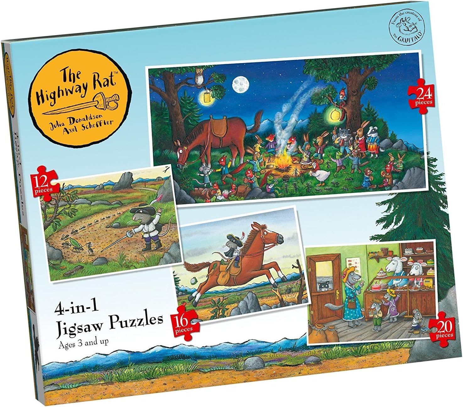 Highway Rat 4 In 1 Jigsaw Puzzles Amazon.co.uk Toys & Games