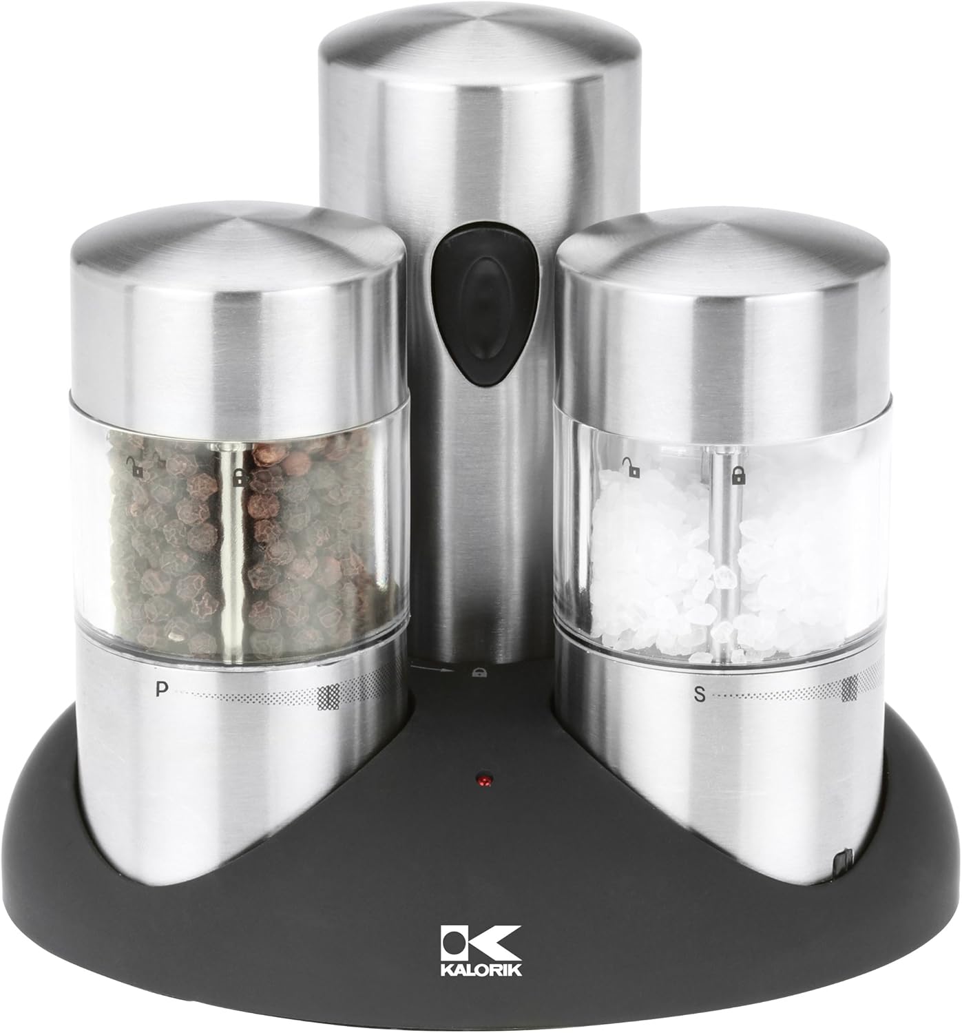 Kalorik Rechargeable Pepper and Salt Grinder Set, Black Amazon.ca