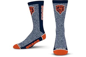 For Bare Feet NFL Unisex Marble Mvp Crew Sock Nfl Large