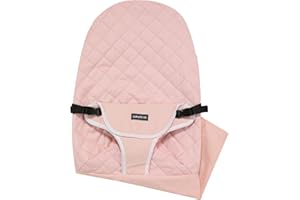 iGRATENS Fabric Seat for Bouncer - Baby Bjorn Bouncer Replacement Cover for Balance Soft & Bliss, 100% Cotton, Skin -Friendly, Machine Washable, Pink
