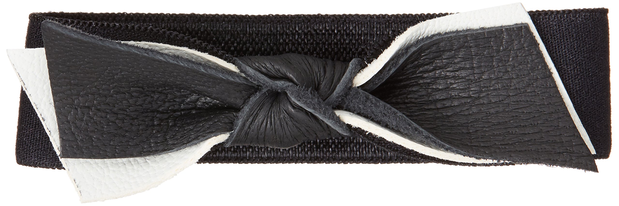 Emi Jay Leather Bow Hair Ties, Black and White