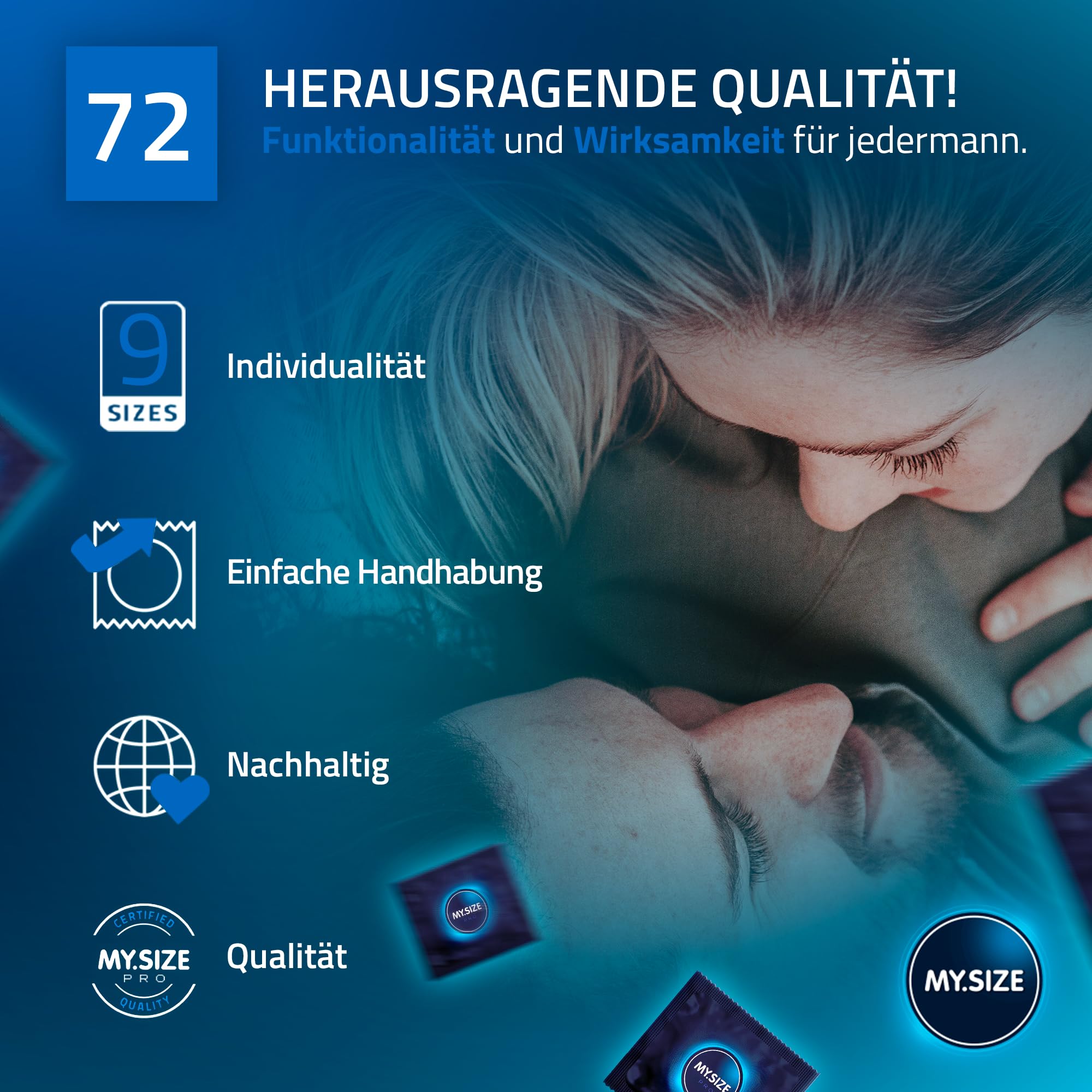 MY.SIZE PRO Kondom Größe 8, 72mm, 80 Stück 5