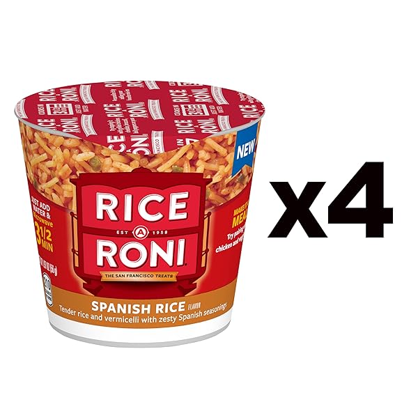 RICE-A-RONI CUPS, SPANISH RICE, 2.11 OZ, 4 PACK